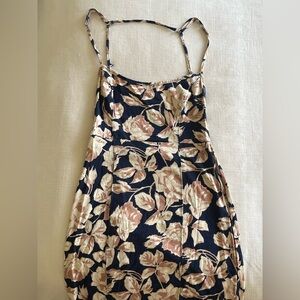 Floral Free People open back mini dress